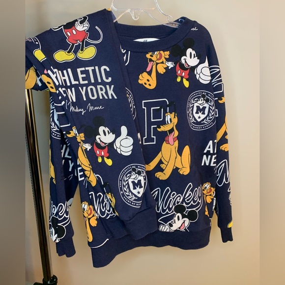 Disney × H&M Mickey Mouse 2-Piece Sweatshirt & Jogger Set – Size 6X - Picture 10 of 11